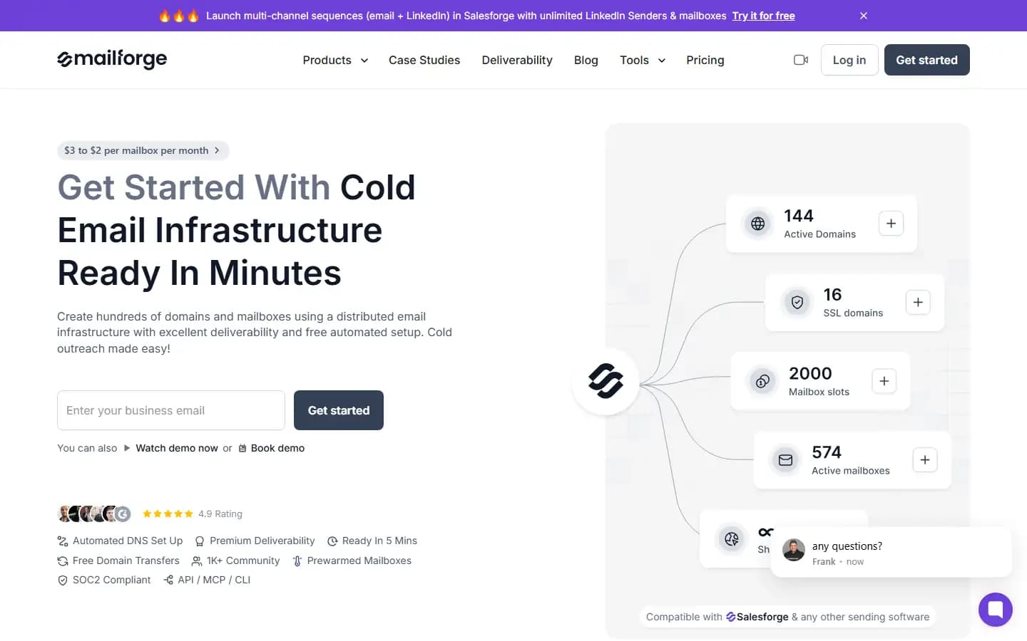 Mailforge public homepage