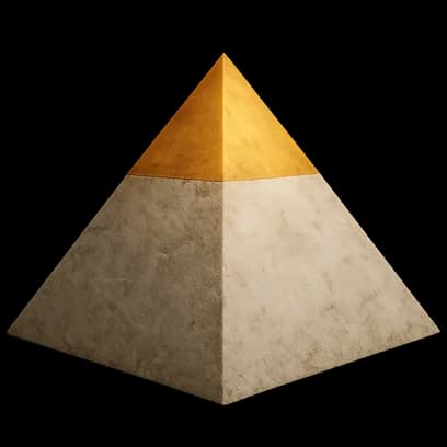 Golden pyramid with eye